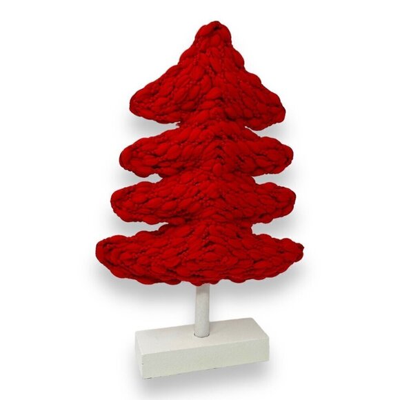 Target Wondershop 13.25" Thick Knit Tabletop Tree Red - Christmas 2023 - Picture 6 of 7
